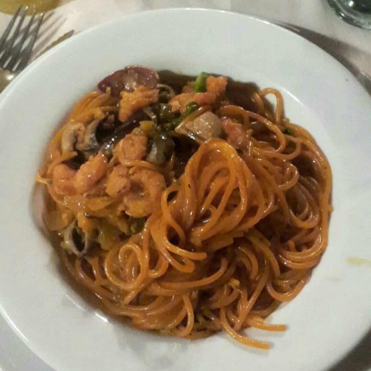 fidegua de marisco para dos personas 