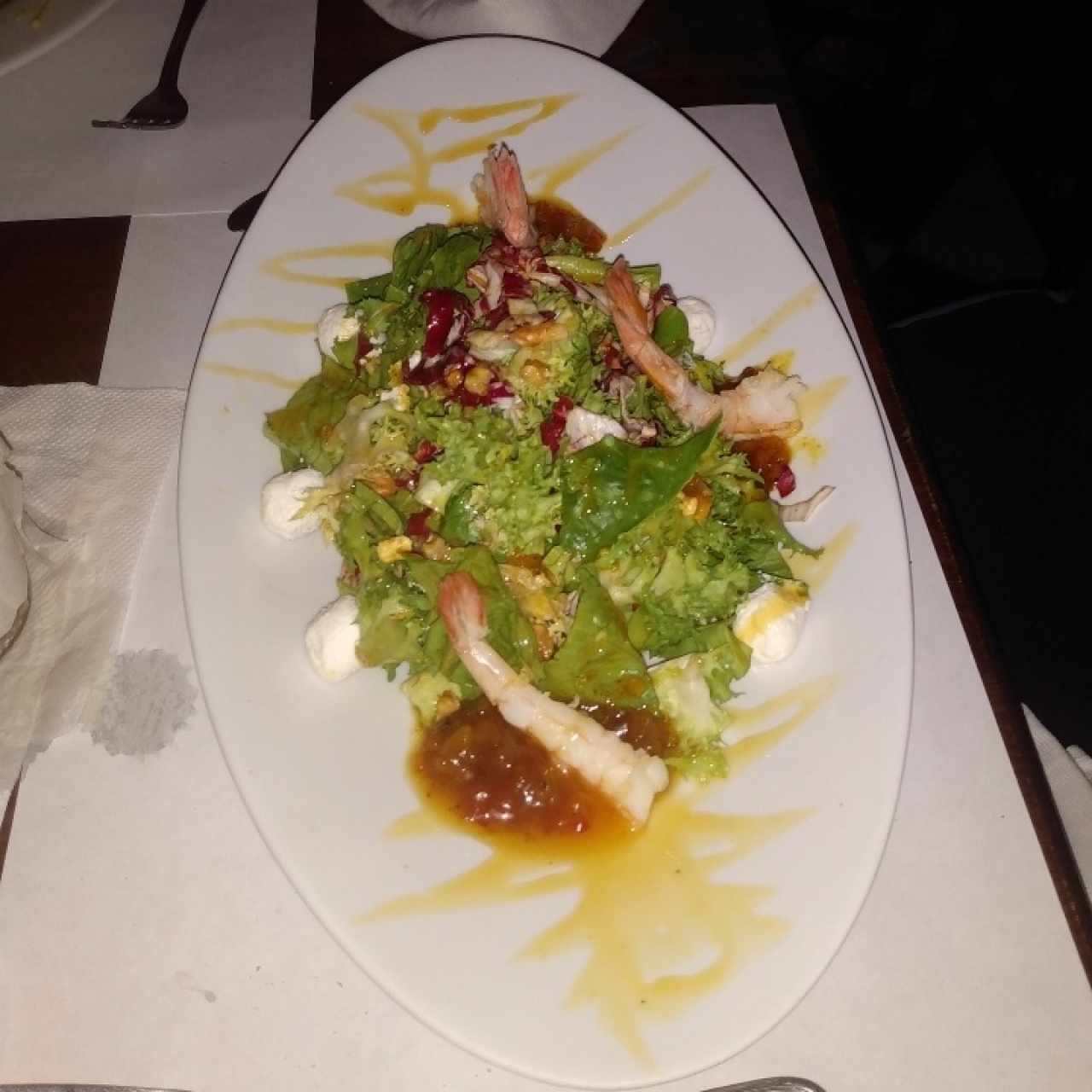 Ensalada de langostinos