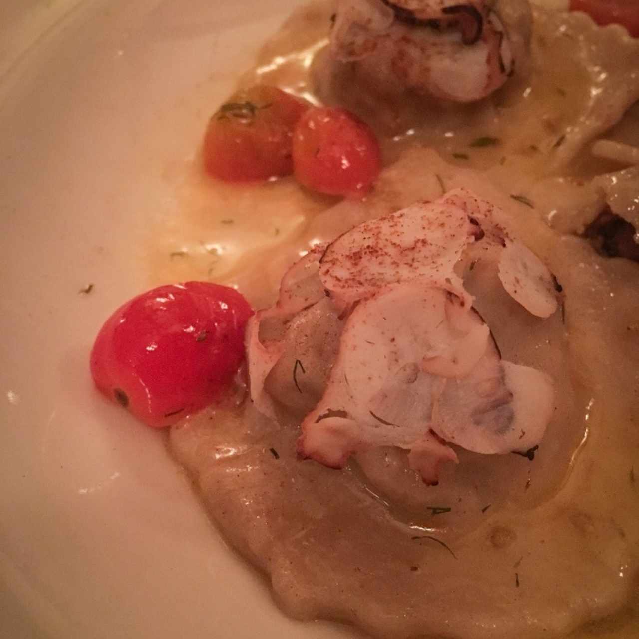 Raviolis de pulpo