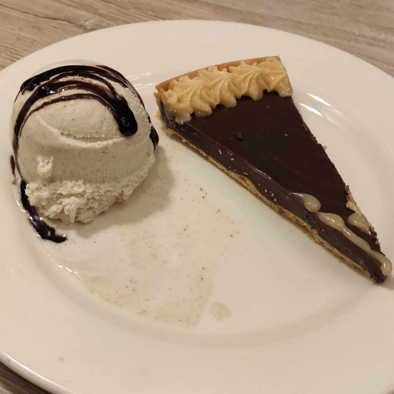 Pie de Nutella y Helado