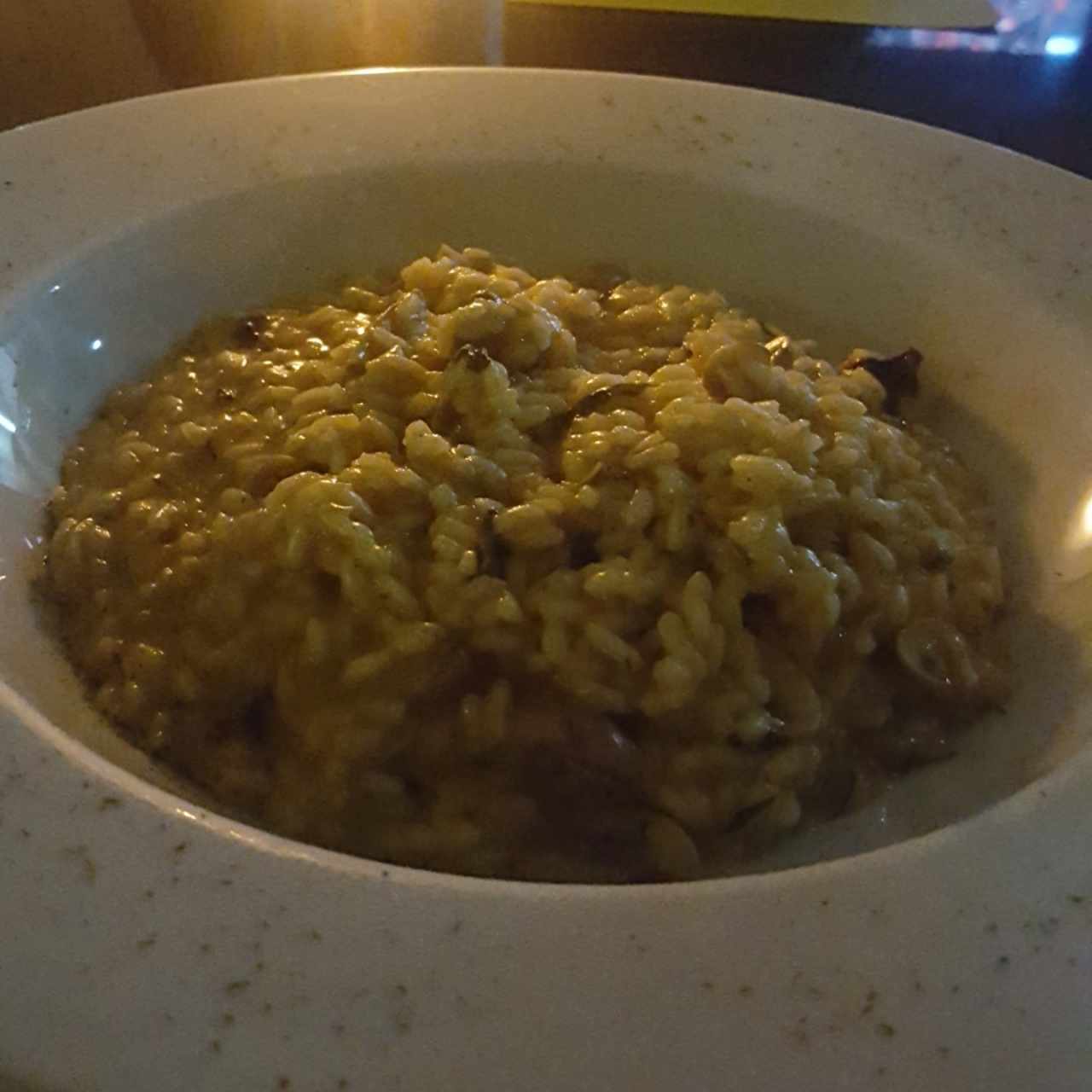 Risotto con lomito, champiñones y tomates deshidratados 