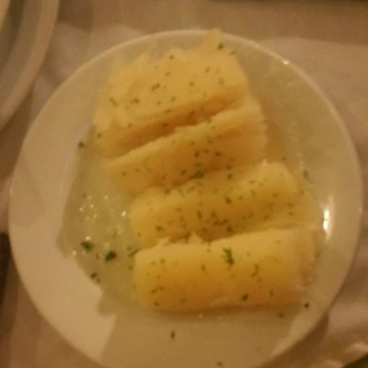 ración de yuca sancochada