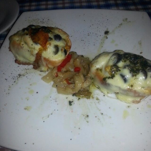 Bruschettas de pollo.
