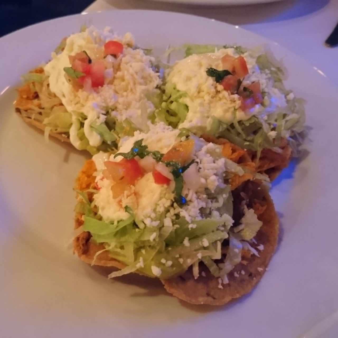 Tostadas de pollo 