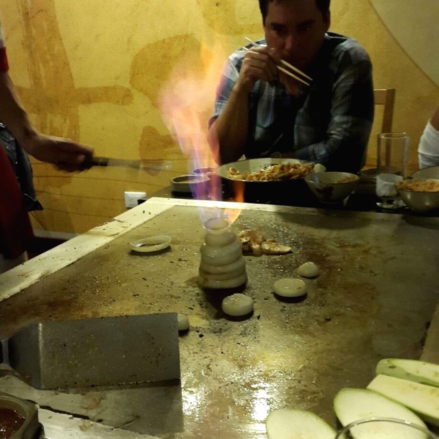 Trio estilo hibachi