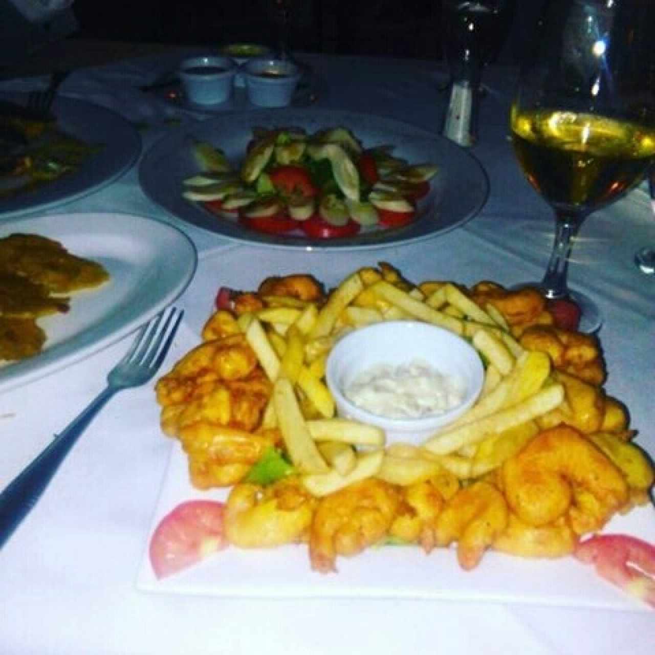 Camarones rebosados.