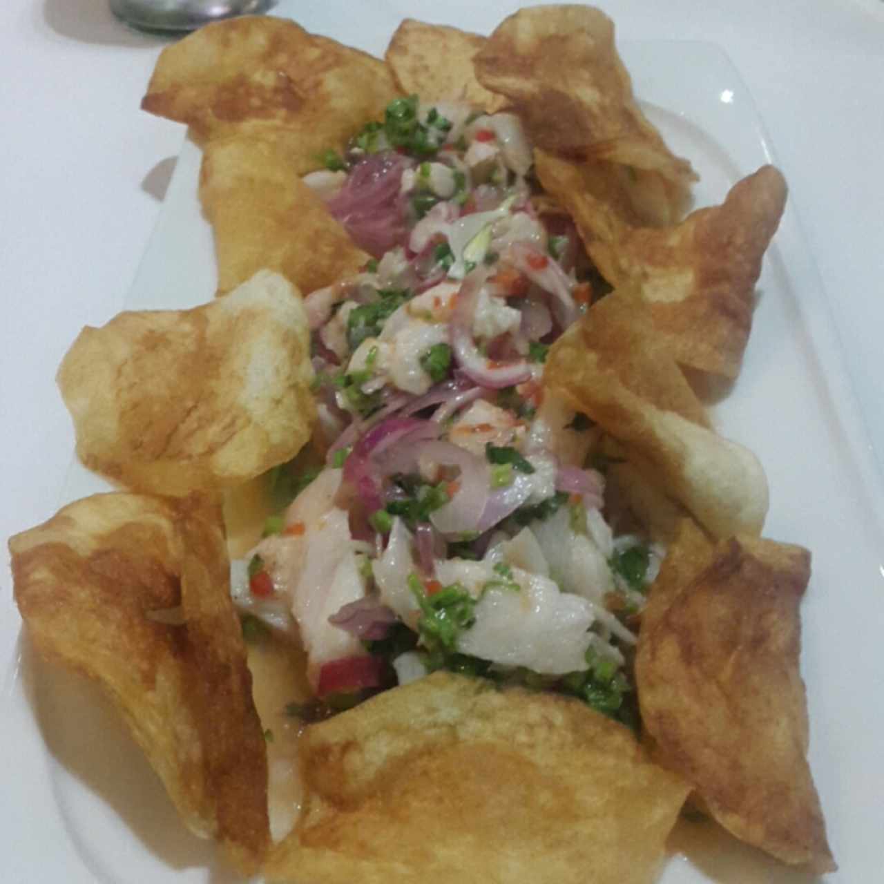 ceviche de pescado blanco