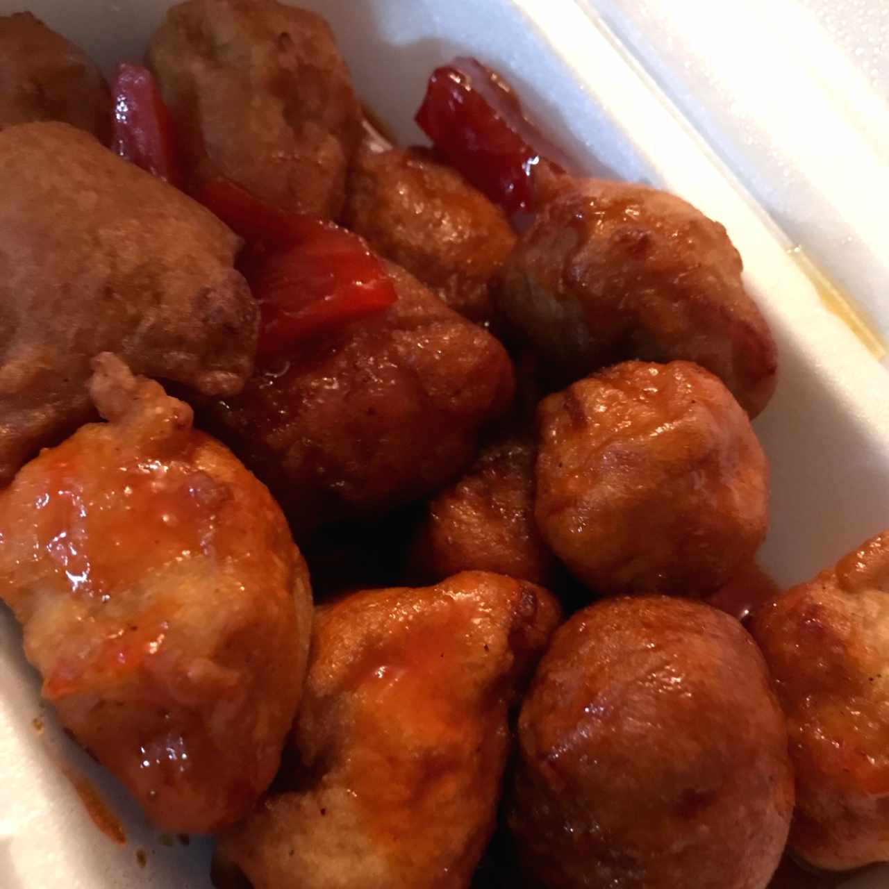 Pollo agridulce