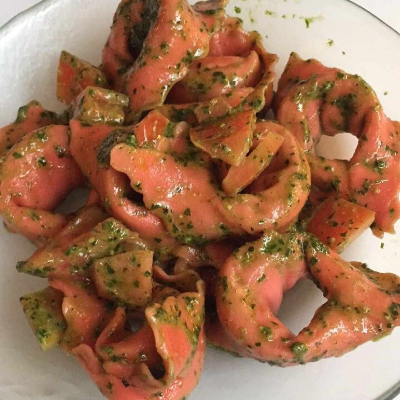 Raviollis de salmon 