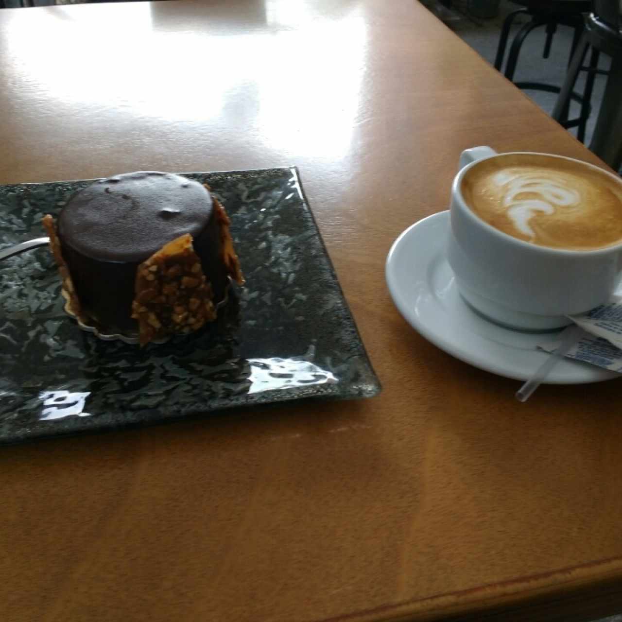 mouse de chocolate y cafe