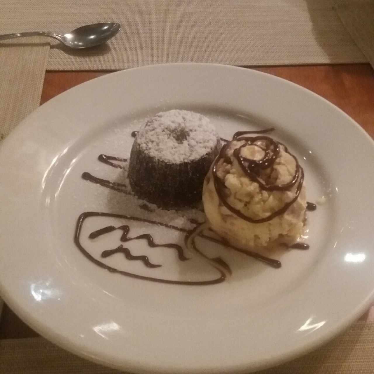 volcán de chocolate 