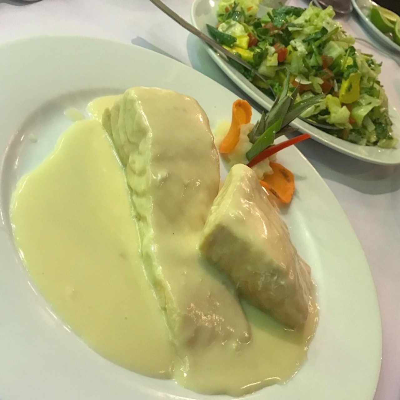 Salmón en salsa champagne