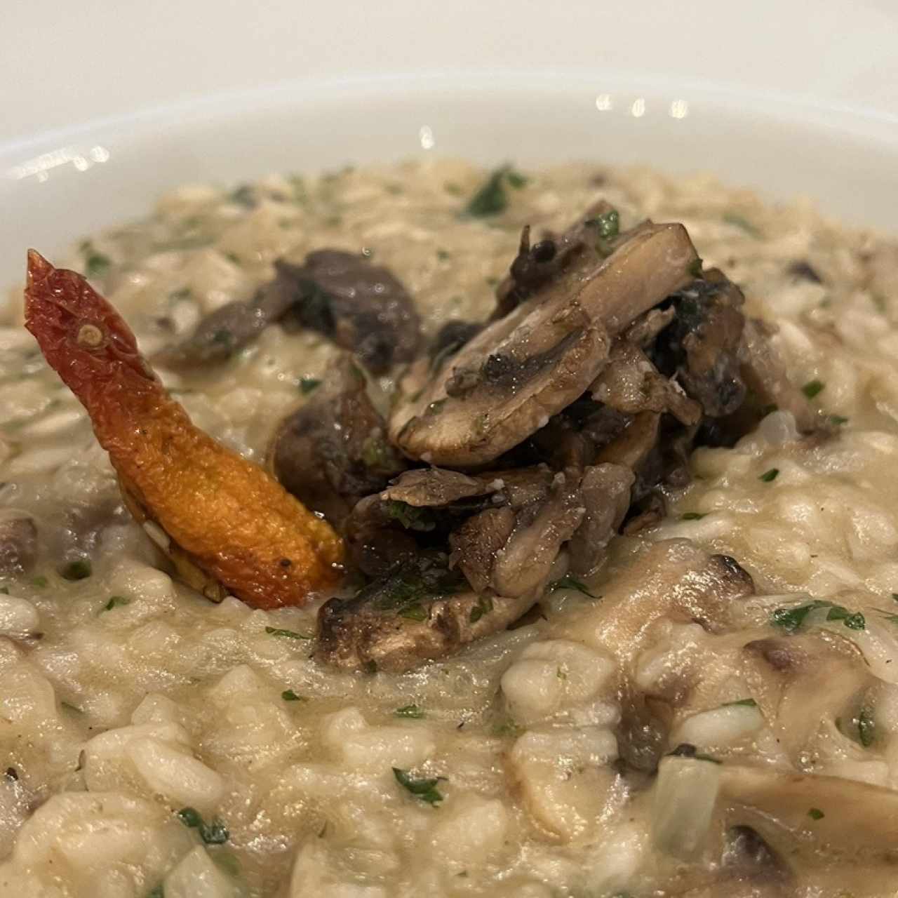 Risotto de champiñones