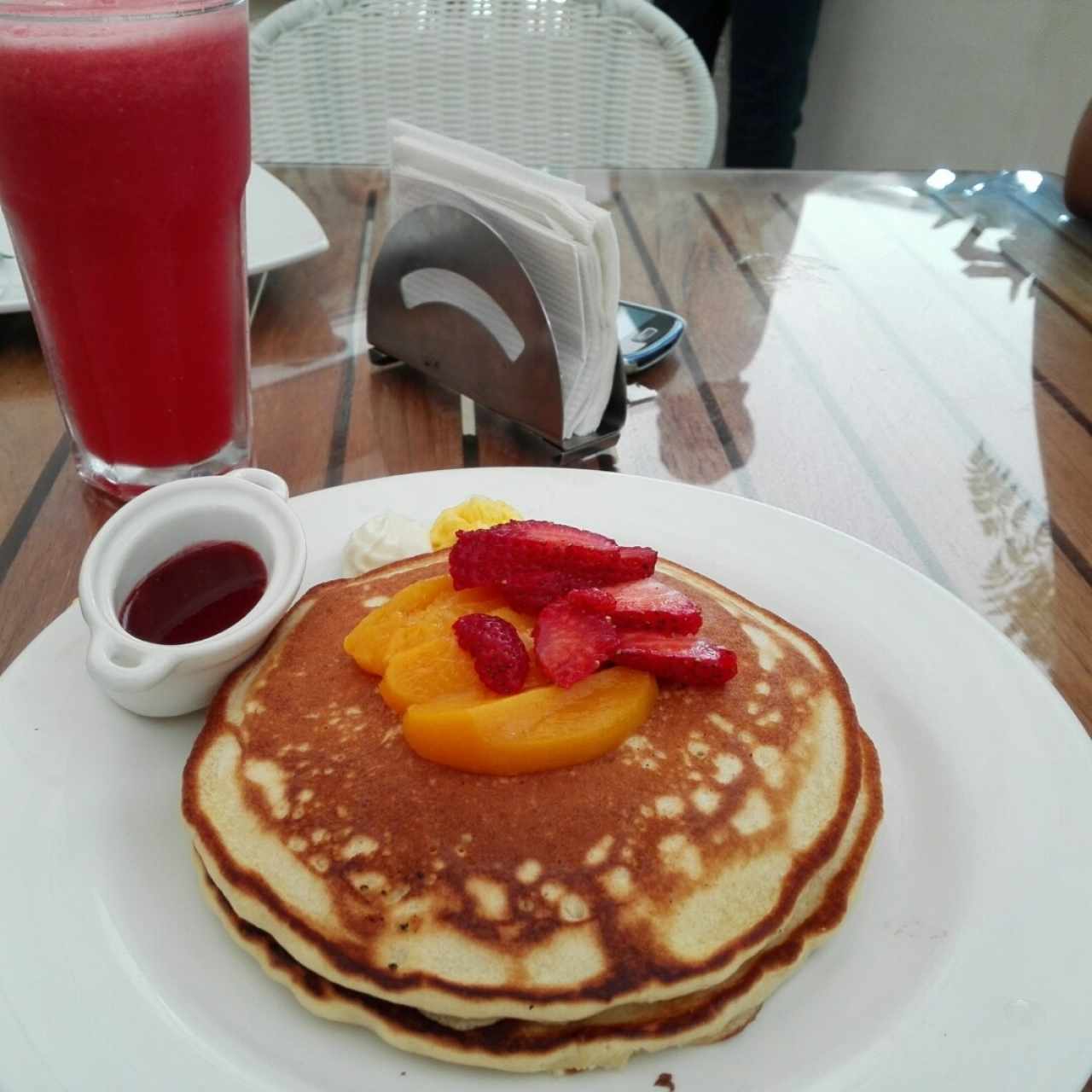 Panquecas con frutas