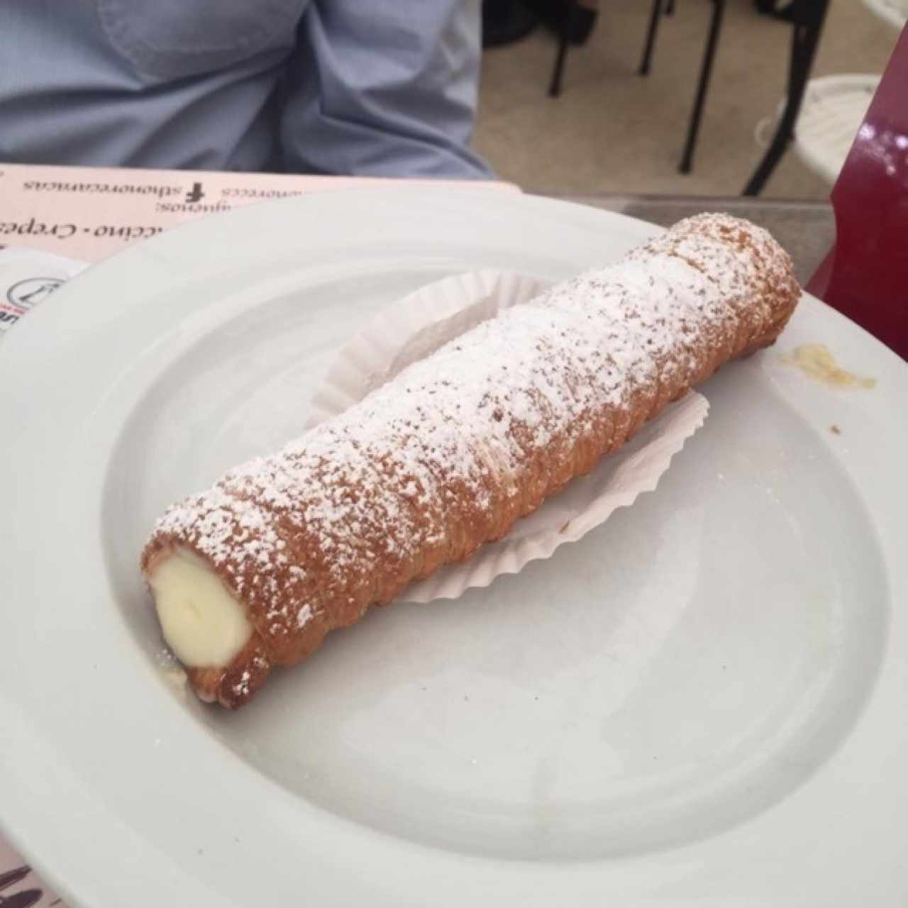 Canoli de crema
