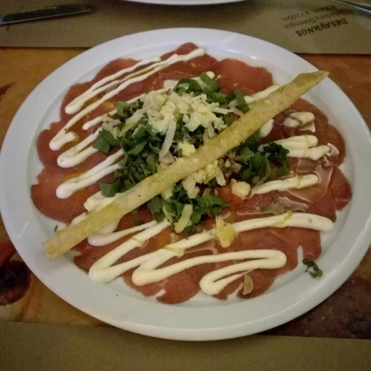 Carpaccio de Lomito