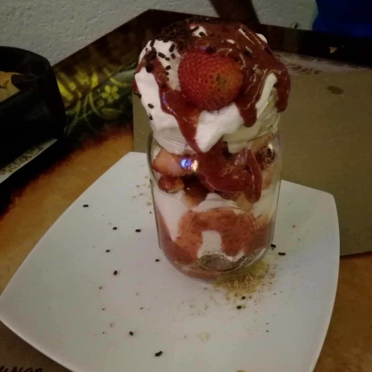 fresas con crema