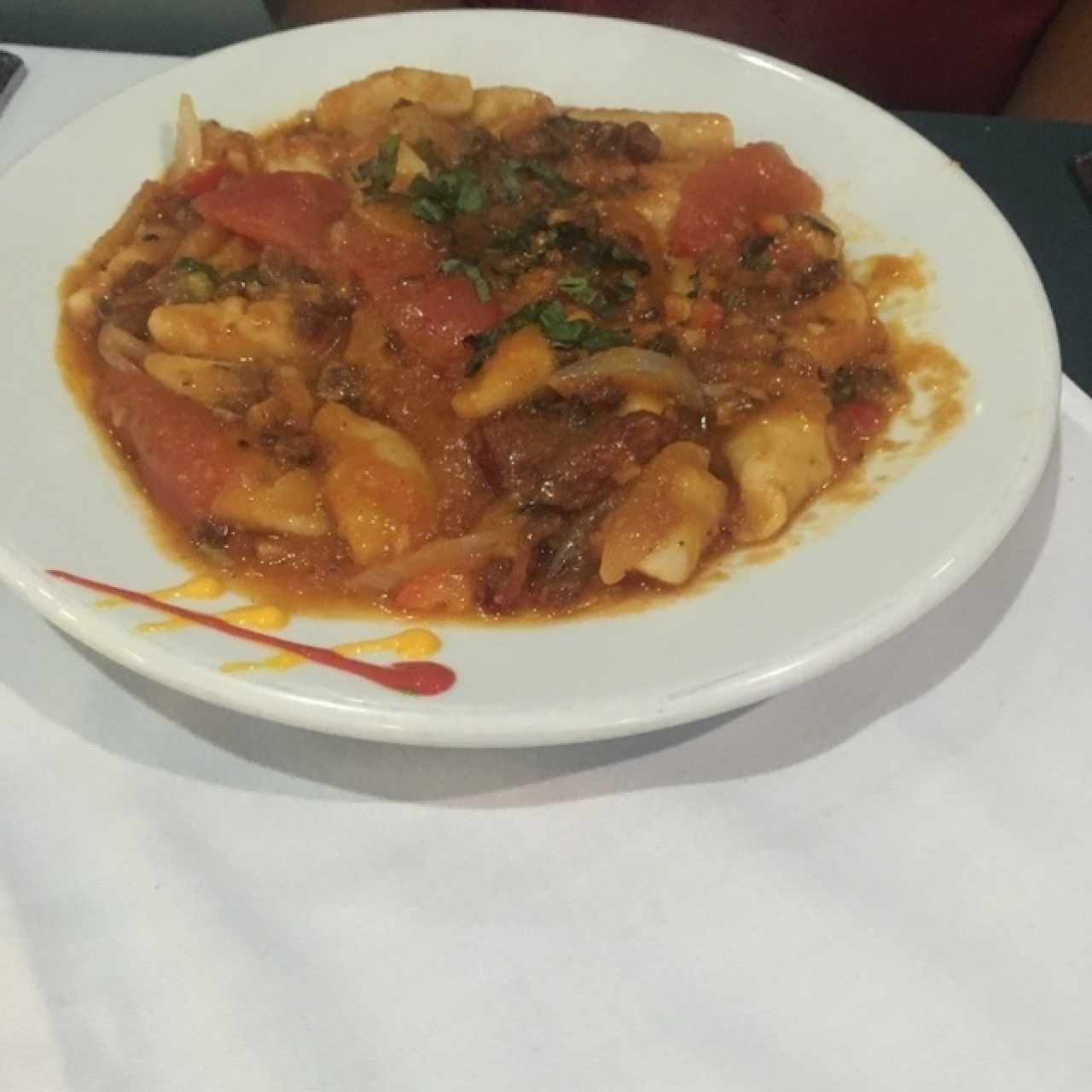 gnoquis con salsa 