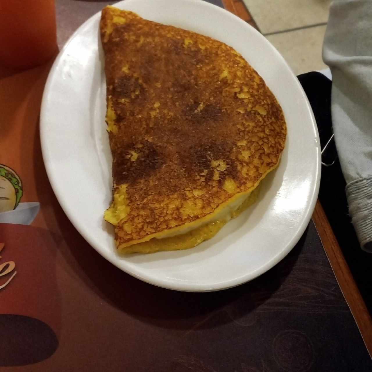 Cachapa con queso sencilla