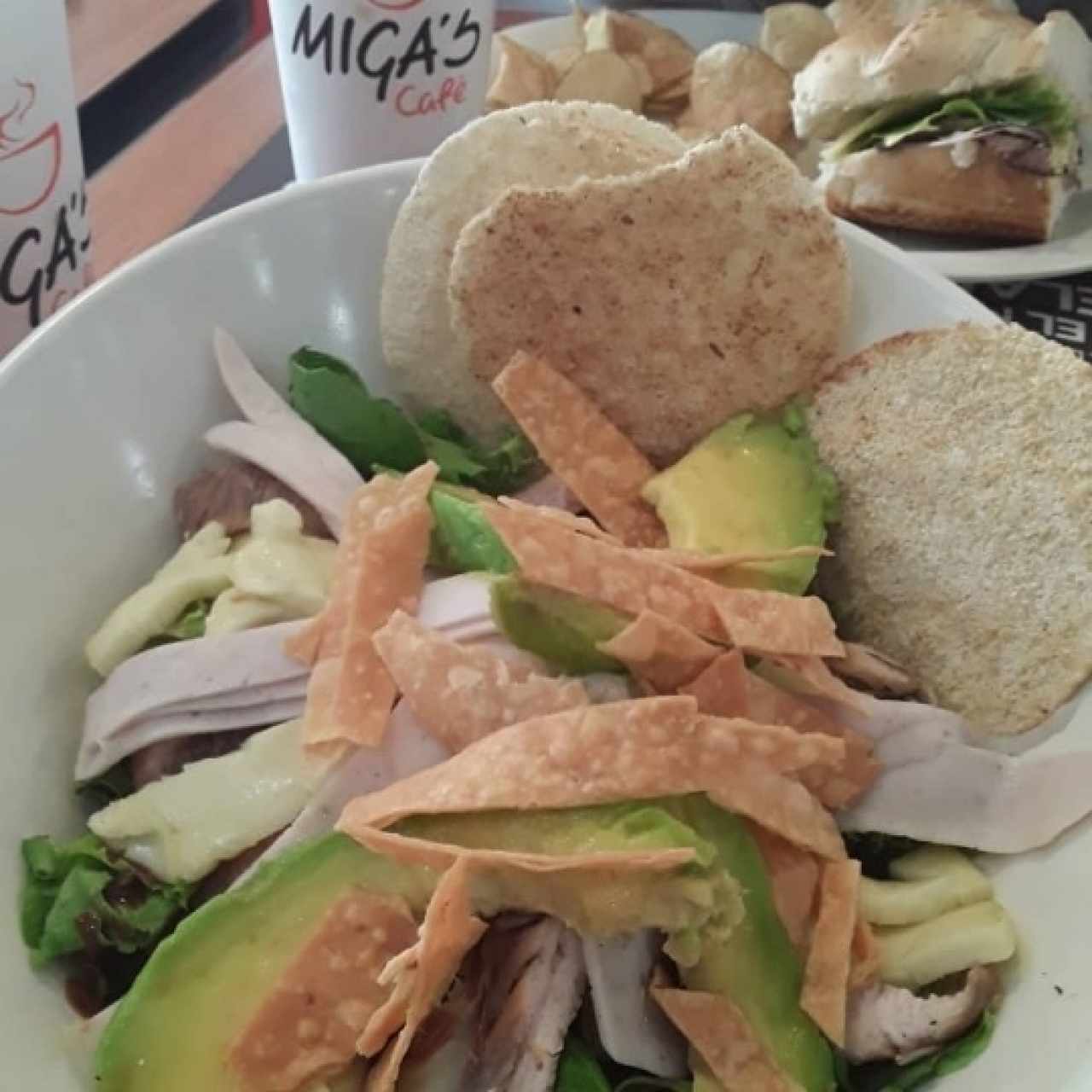 ensalada pollo bbq