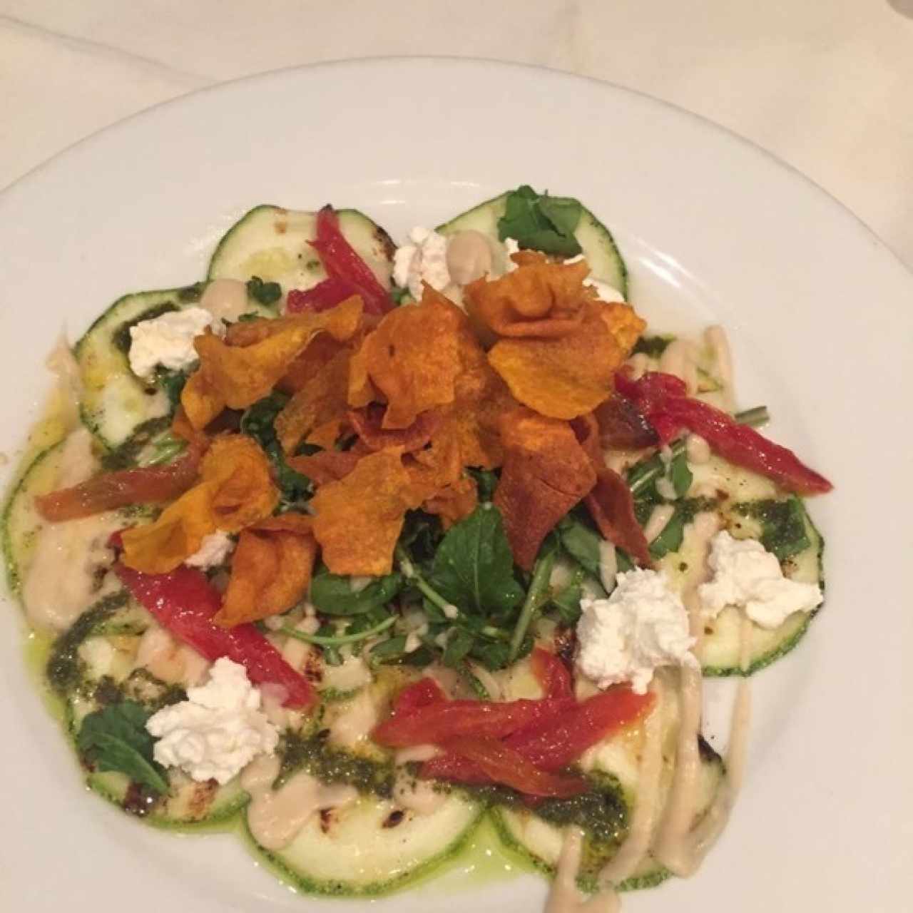 Carpaccio de Calabacin al grill
