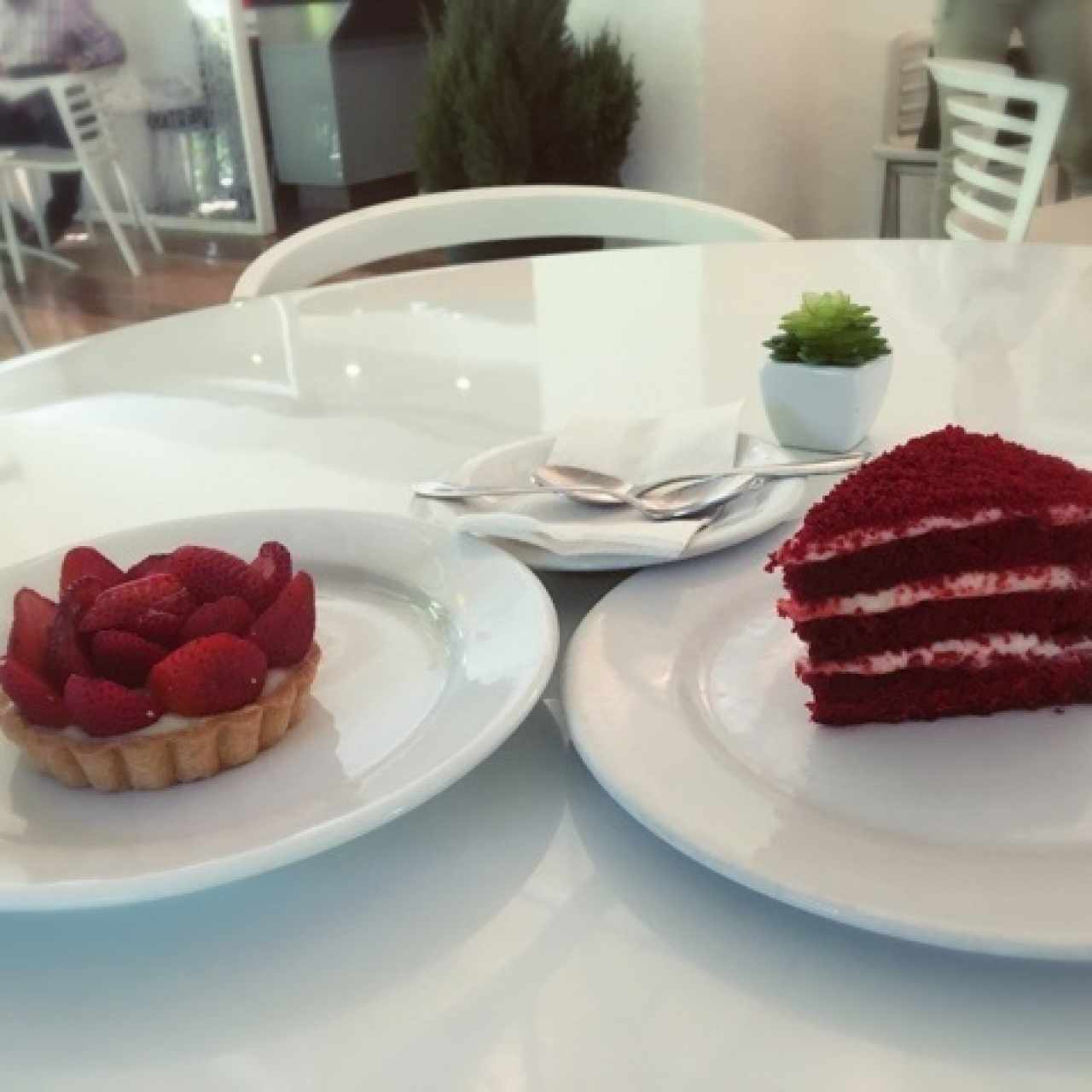 Tartaleta de fresas y Red Velvet