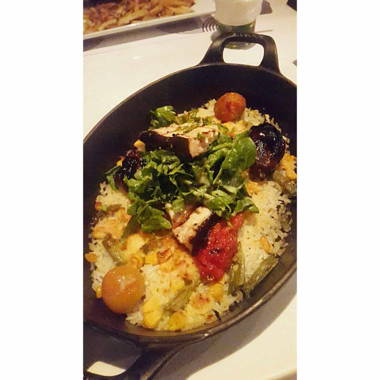pez espada con arroz horneado. 10/10