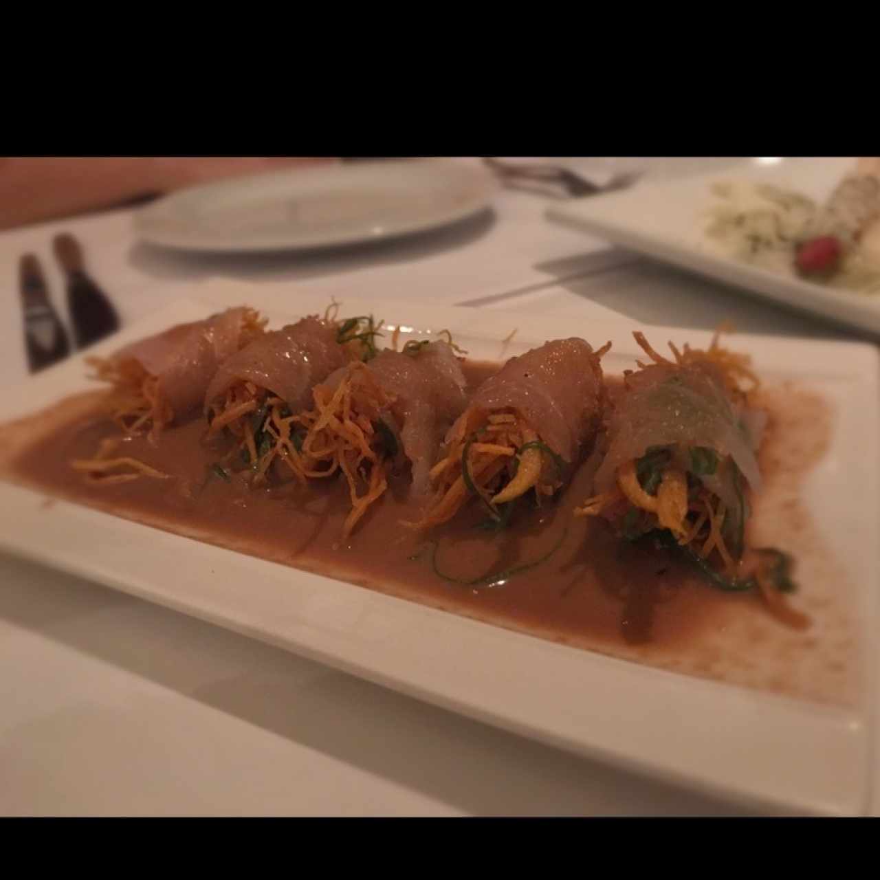 Rollitos Sashimi de Robalo 