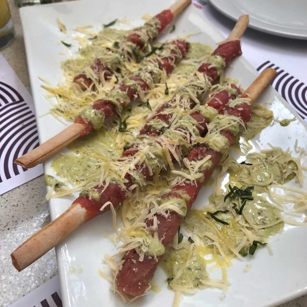 Carpaccio en Grisini
