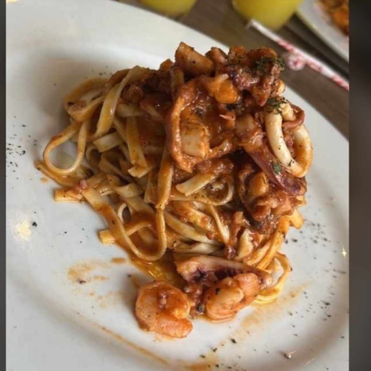 Increíblemente buena, pasta a la marinera!!