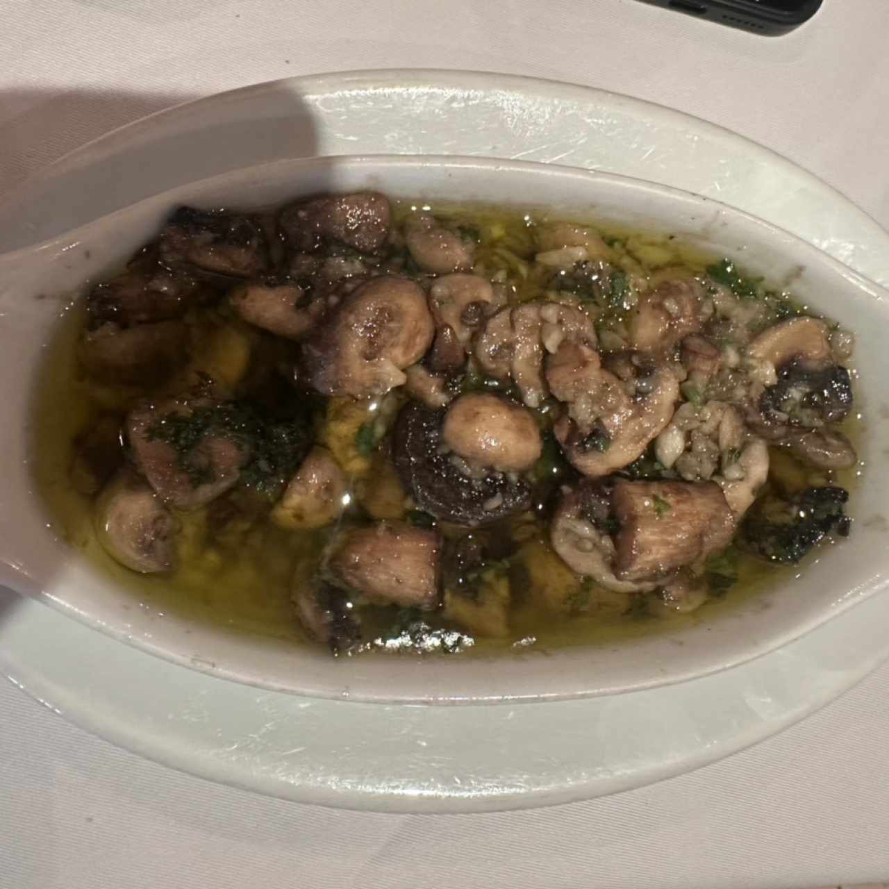 Champiñones al Ajillo con Vegetales