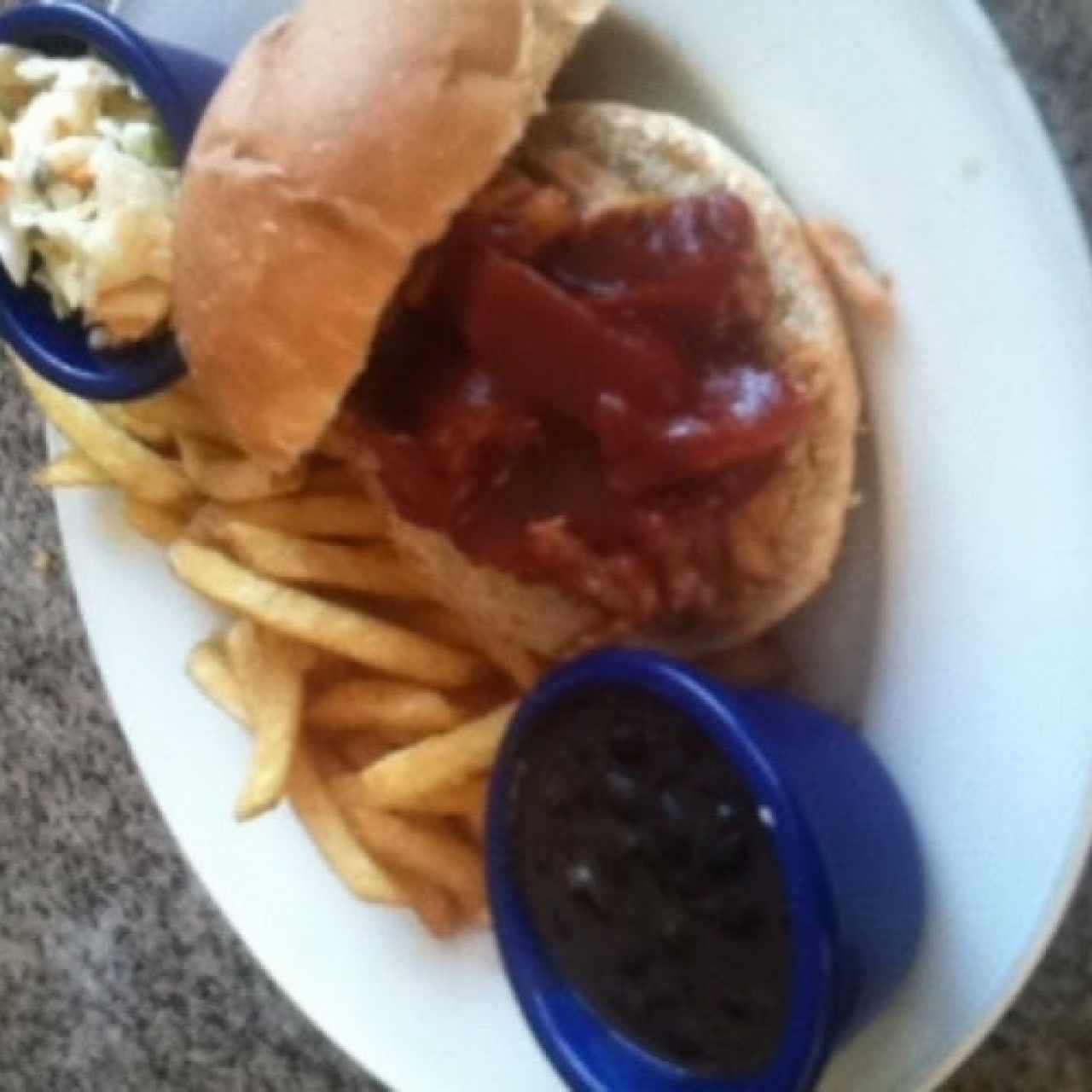 sanduche de cerdo a la barbacoa