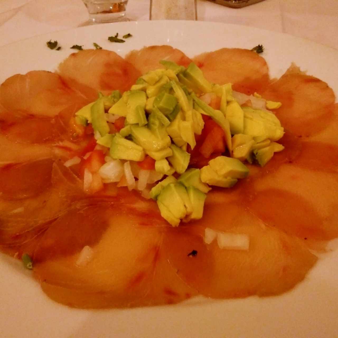 Carpaccio de Atún de Aleta Amarilla