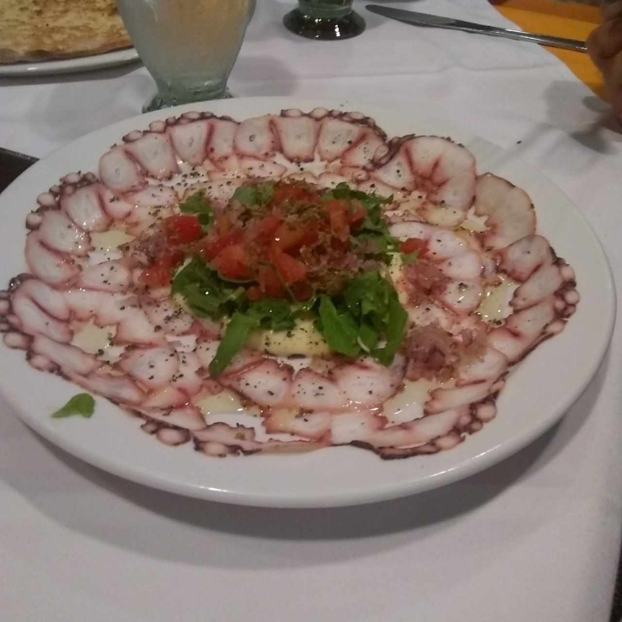 carpaccio de pulpo