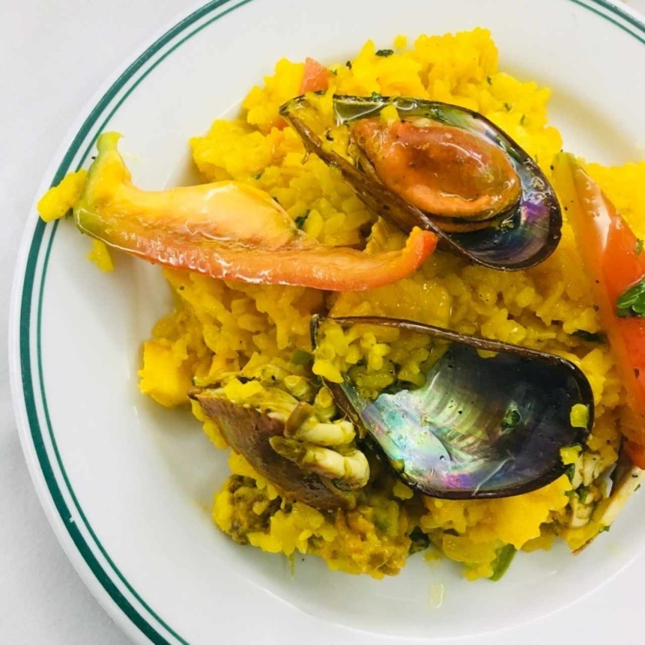 Paella en el pulpo