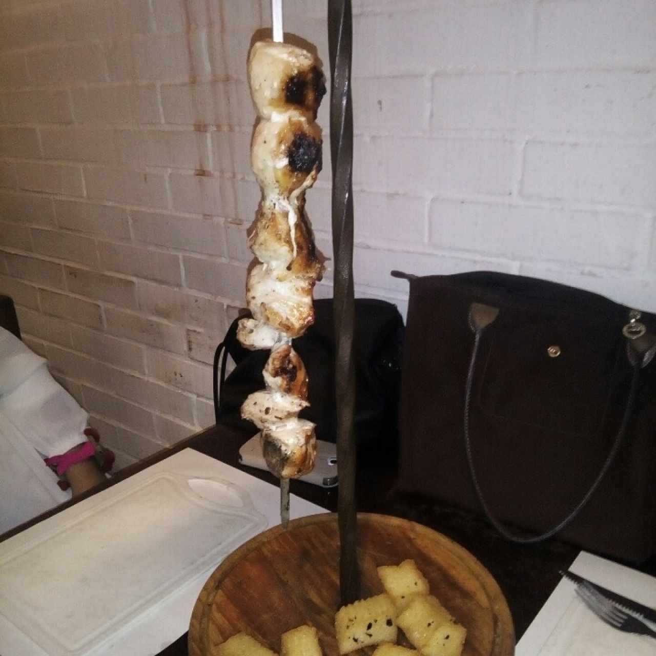espetada de pollo