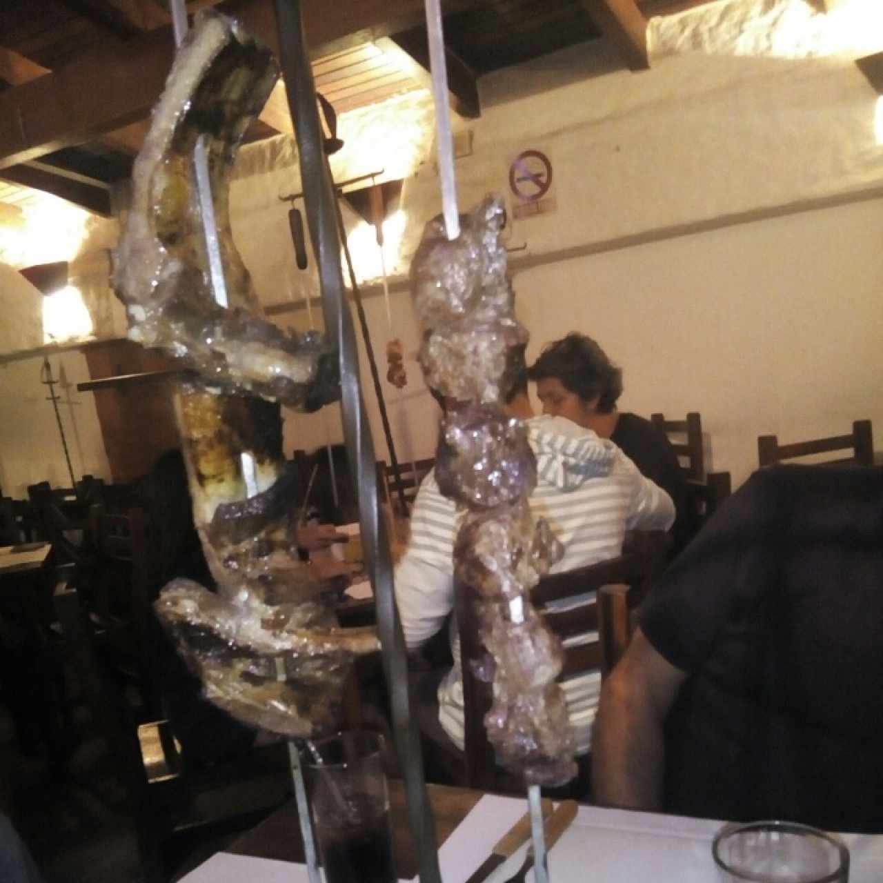 espetada de carne y costilla de cerdo