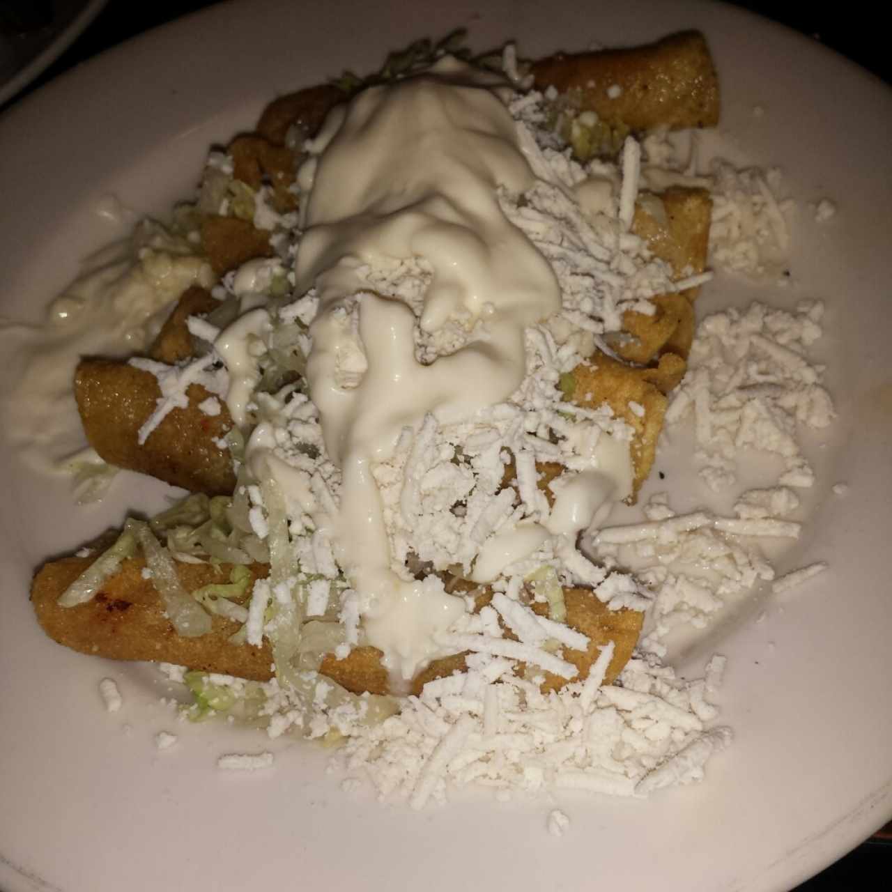 tacos dorados 6 unidades