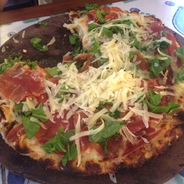 Pizza de jamon serrano