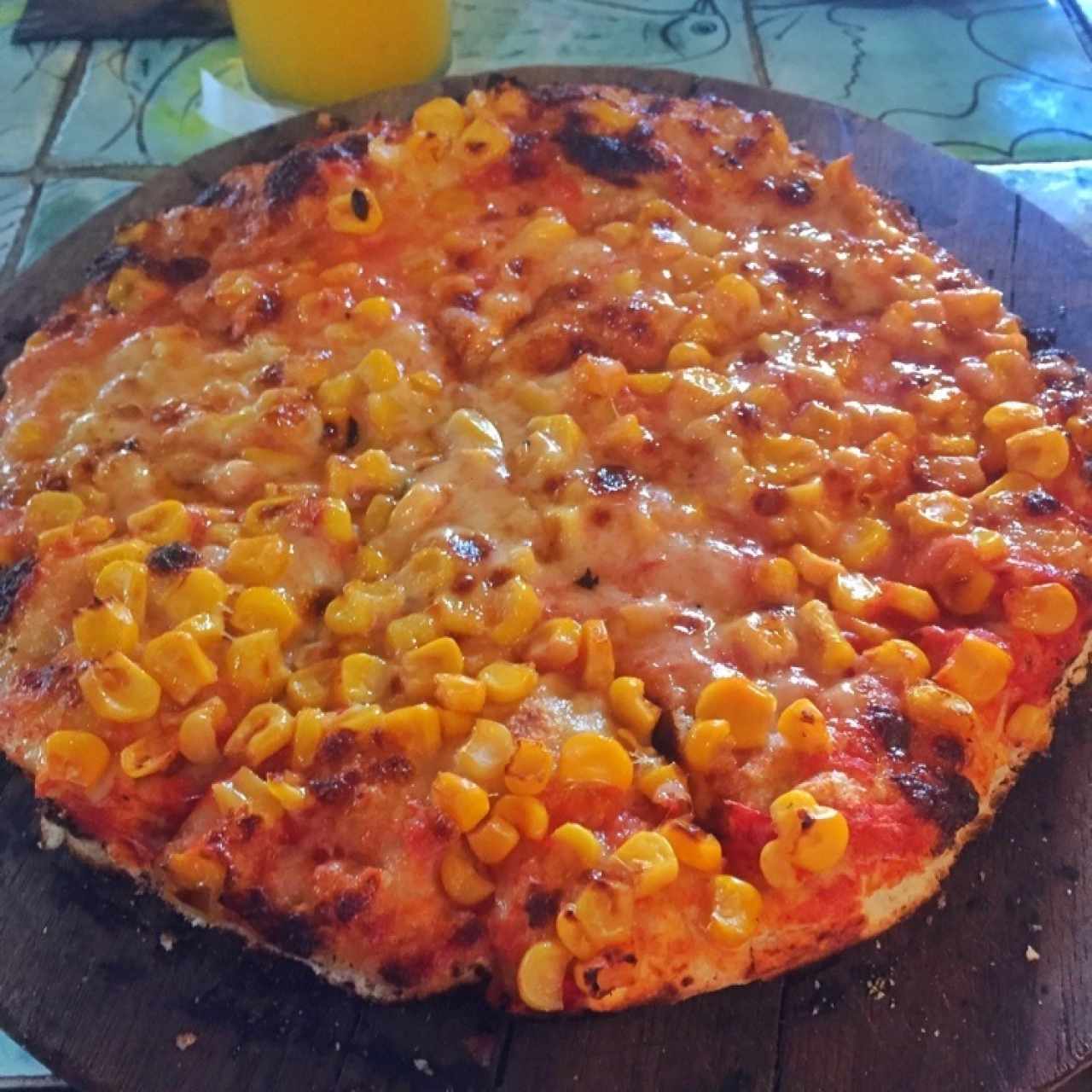 Pizza de maiz 