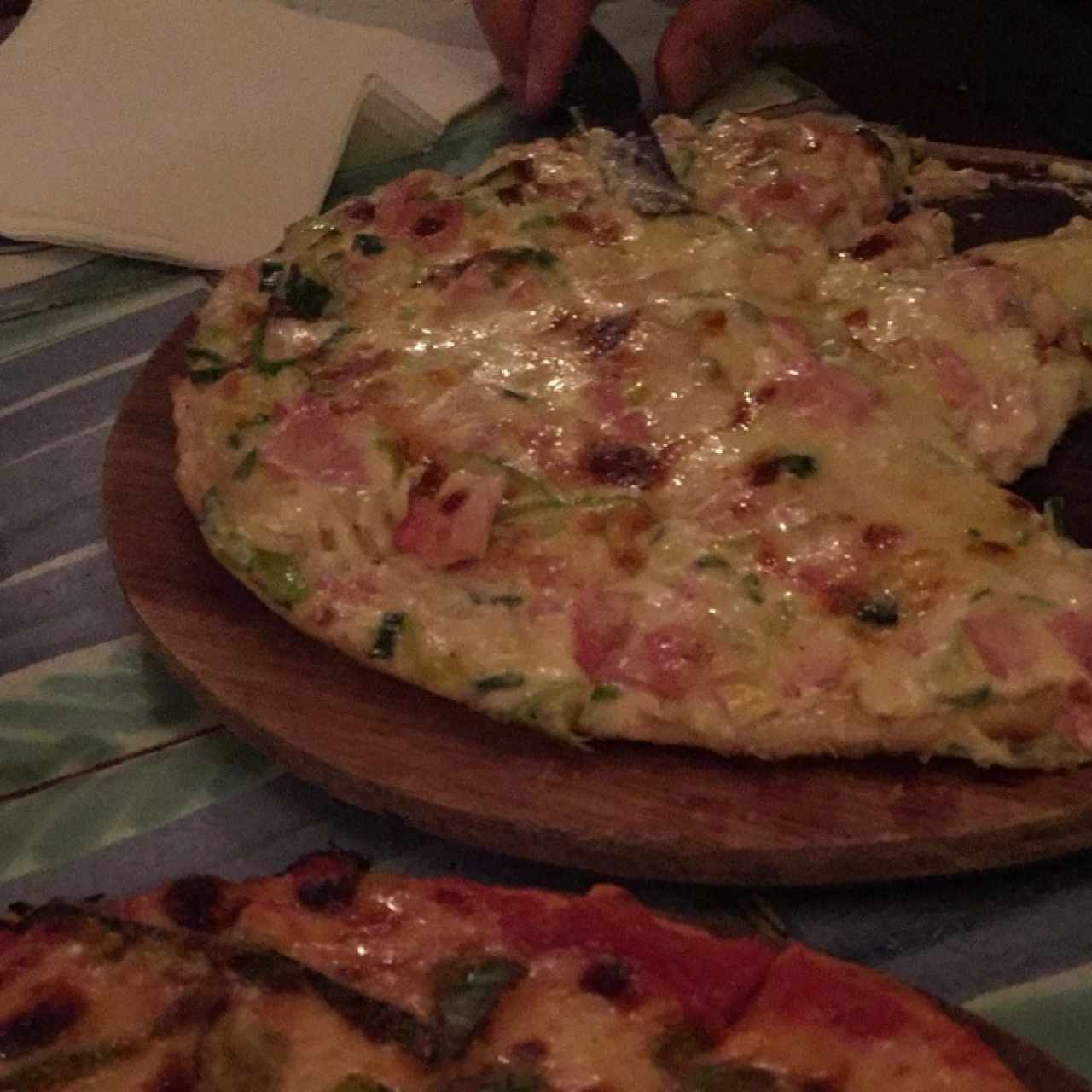 pizza a la crema 