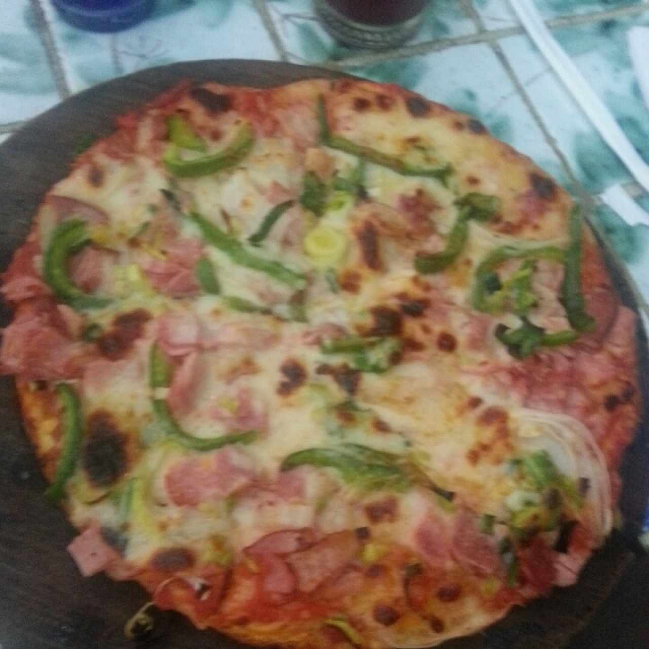 Tradicional vegetales y jamón