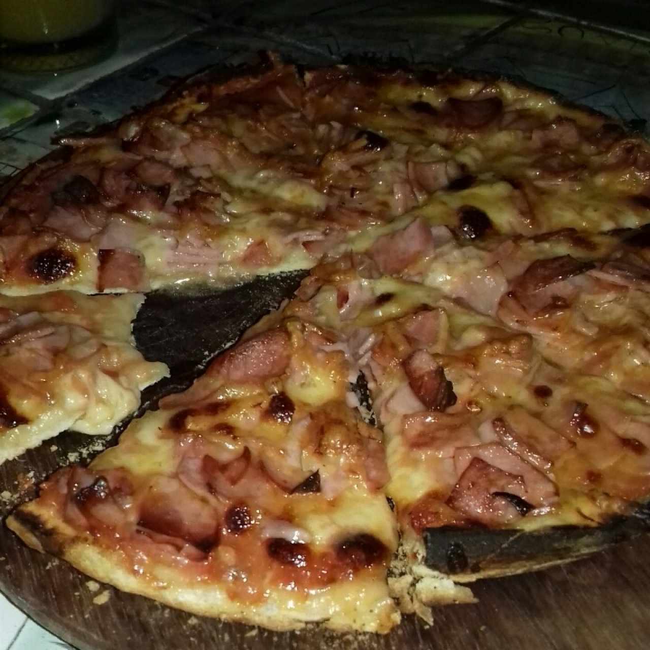 Pizza de jamón