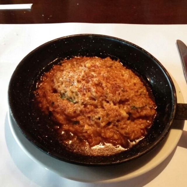 Risotto de cebolla gratinada