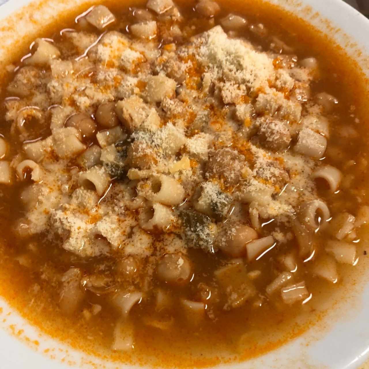 minestrone de garbanzo 