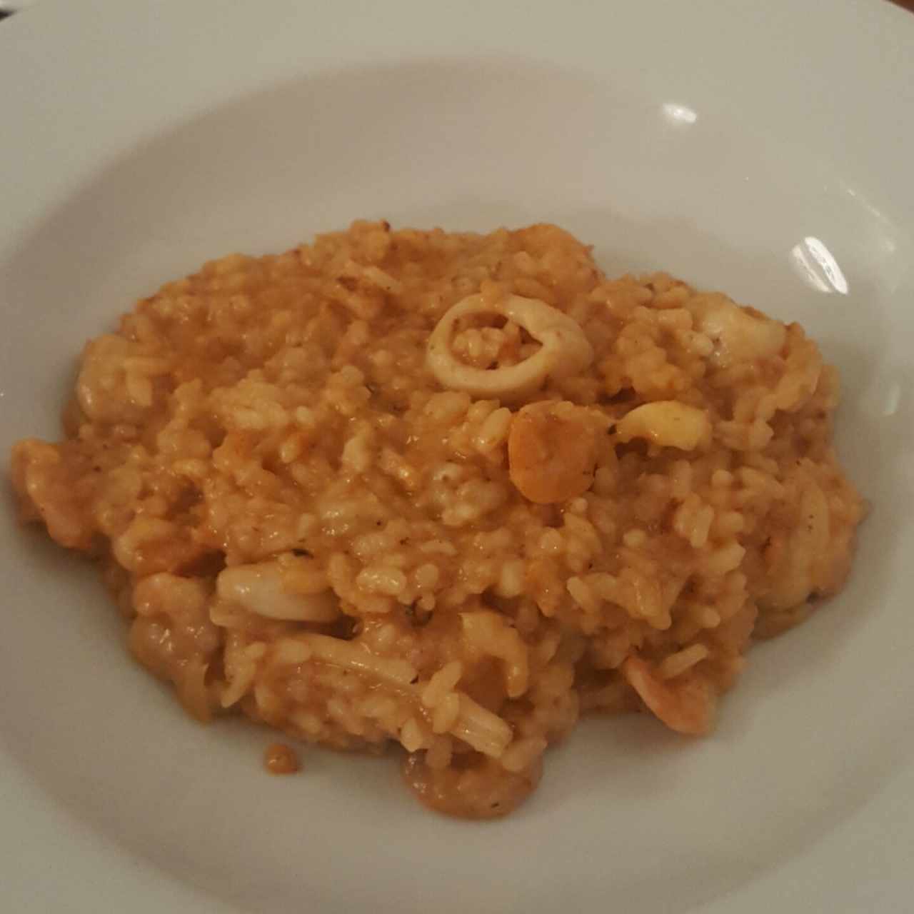 Risotto con frutos del mar