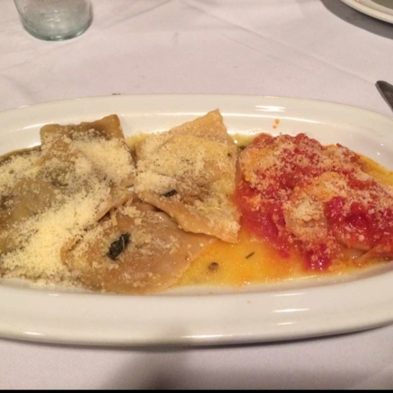 Trittico di ravioli 