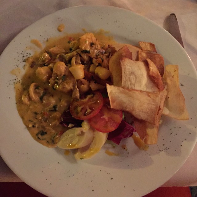 Cau cau de mariscos 