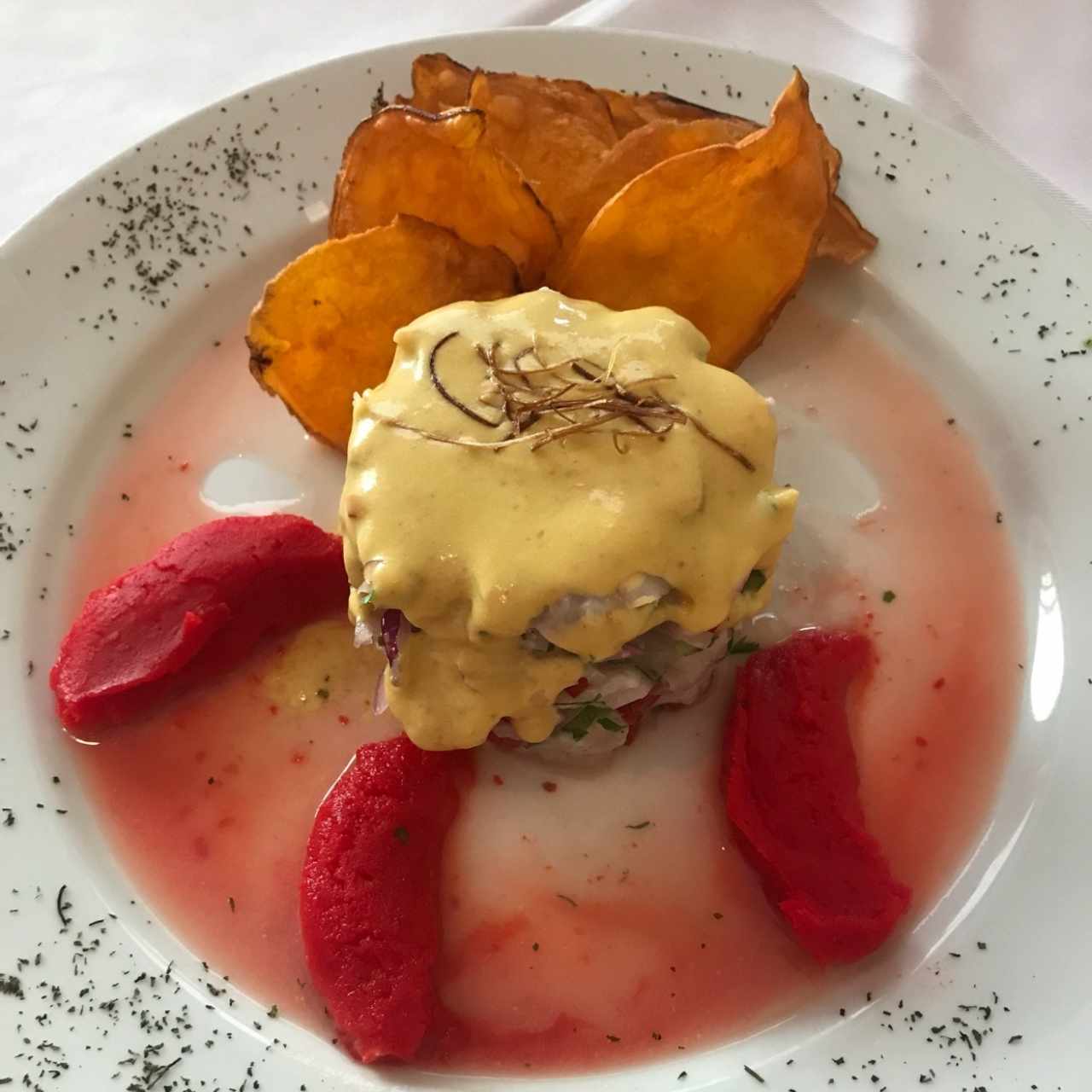 Ceviche de aji amarillo