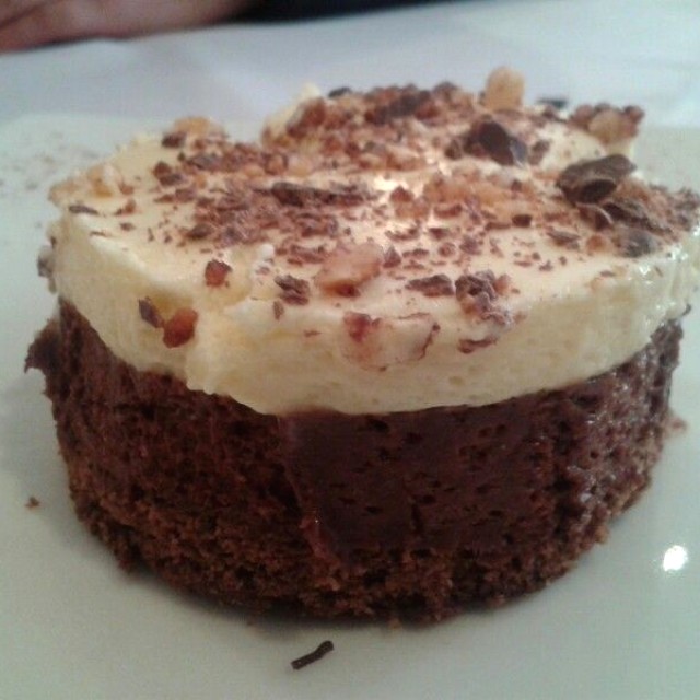 Mousse de chocolate blanco y negro